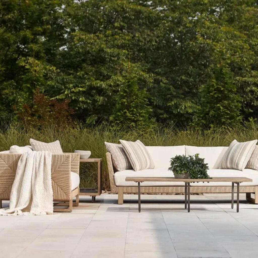 Bernhardt Exteriors luxury outdoor lounge seating set