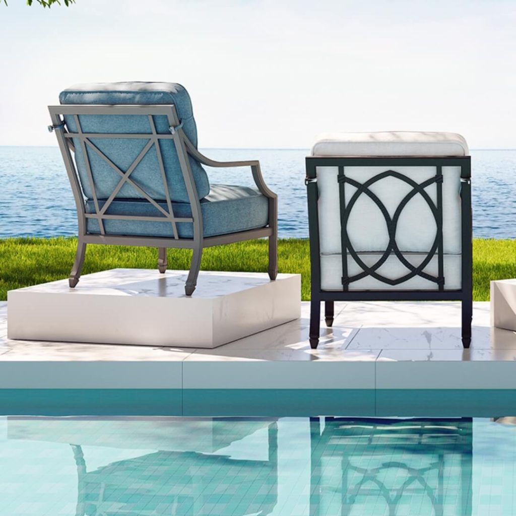 Castelle outdoor furniture lounge chairs