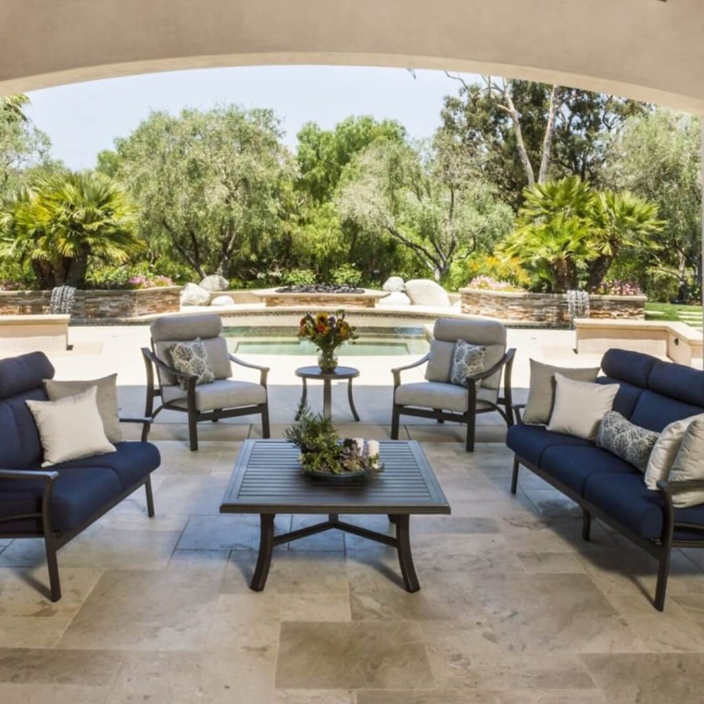 Tropitone patio furniture in an outdoor area